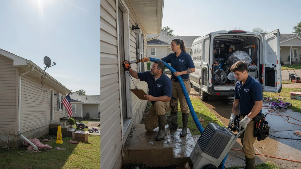 Ceiling Water Damage Restoration in Dyersville, IA near me